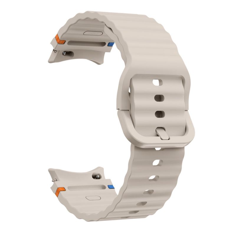 Silicone Sport Strap for Samsung Galaxy Watch7(40/44MM)(Starlight)