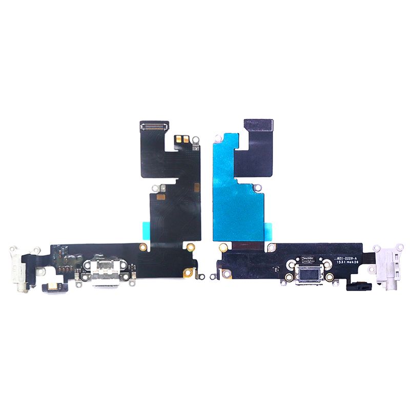 Charging Port Flex Cable(With Mic,Headphone Jack,Antenna) for iPhone 6 Plus(White)