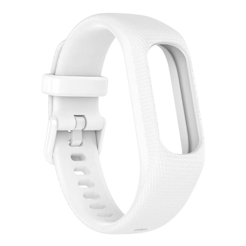 Silicone Strap for Garmin vívosmart®5 L-6.8"-9.4"(132mm) (White)