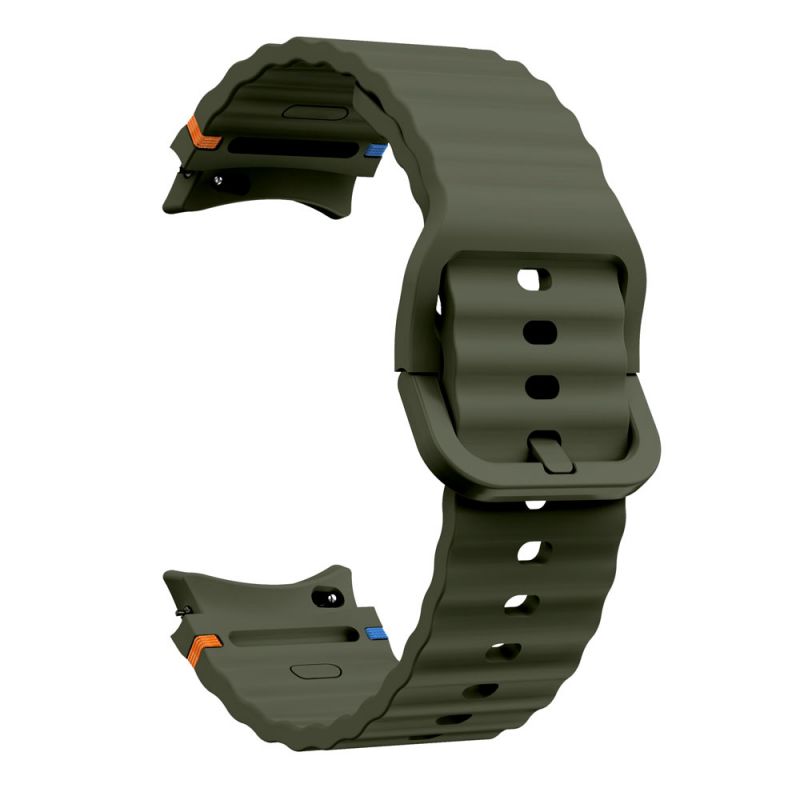 Silicone Sport Strap for Samsung Galaxy Watch7(40/44MM)(Army Green)