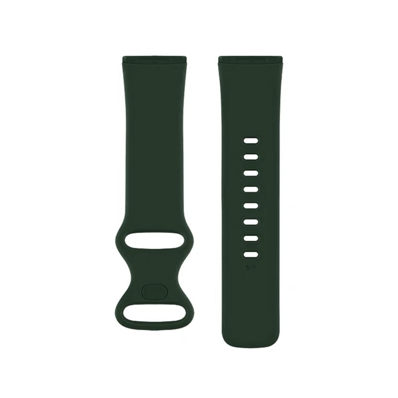 Silicone Strap for Fitbit Versa 3(100 102mm)(Military Green)