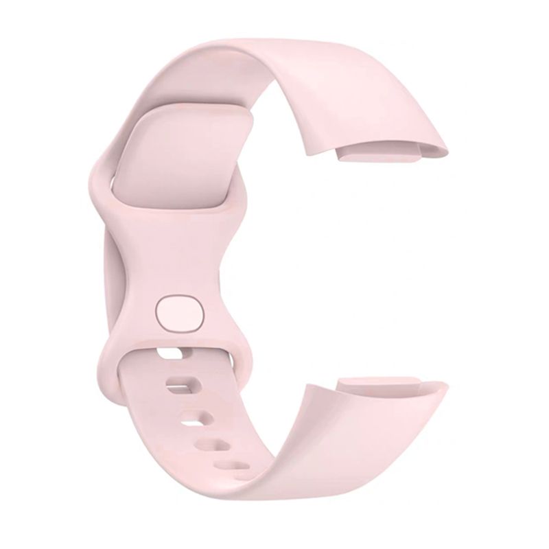 Silicone Strap for Fitbit Charge5 (103 145mm )(Pink Sand)