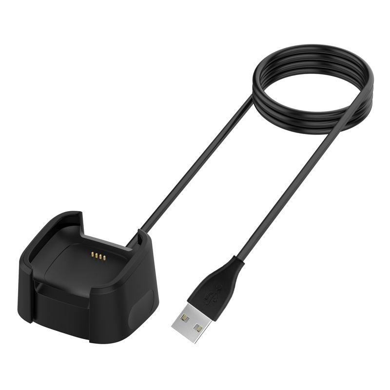 USB Charging Dock Charger Cable Compatible with Fitbit Versa[3.3ft/1m]