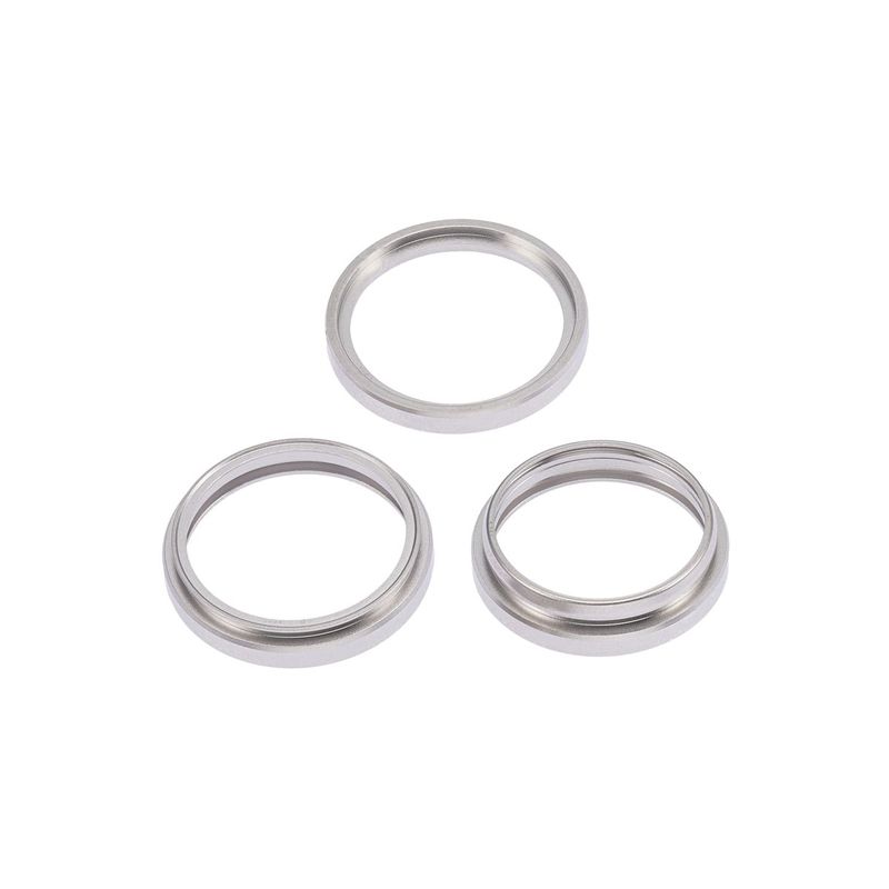 Back Camera Bezel Ring Only for iPhone 14 Pro / 14 Pro Max (Silver) (3 Piece Set)