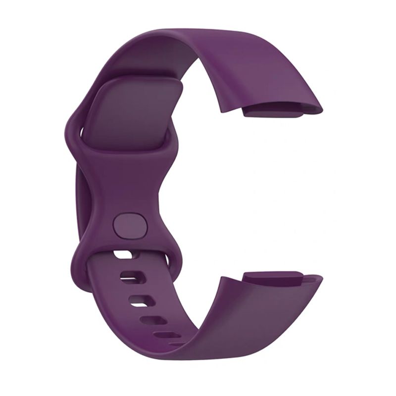 Silicone Strap for Fitbit Charge5(103 145mm)(Deep Purple)