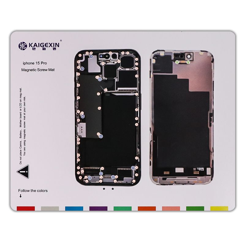 Magnetic Screw Position Memory Pad Set for iPhone 15 Pro