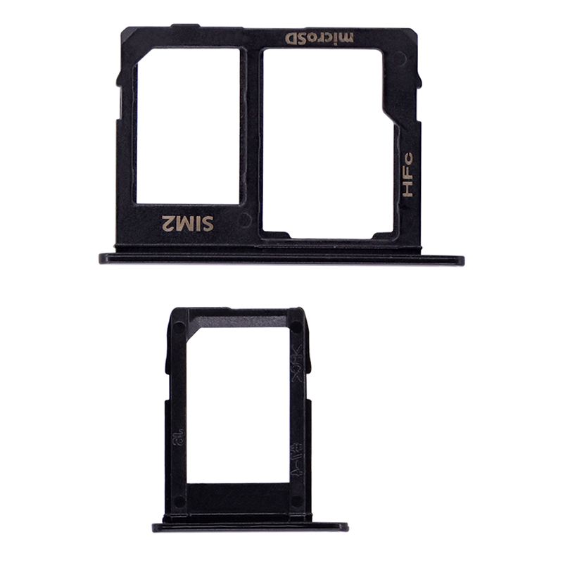 Sim Card Tray and MicroSD Card Tray for Samsung Galaxy J4 (J400/2018)(Black)