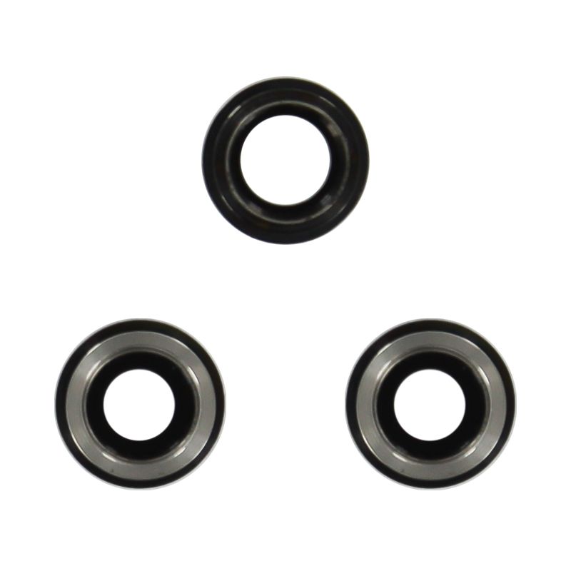 Back Camera Lens With Bracket and Frame Ring for iPhone 12 Pro (3 pcs set) - Black