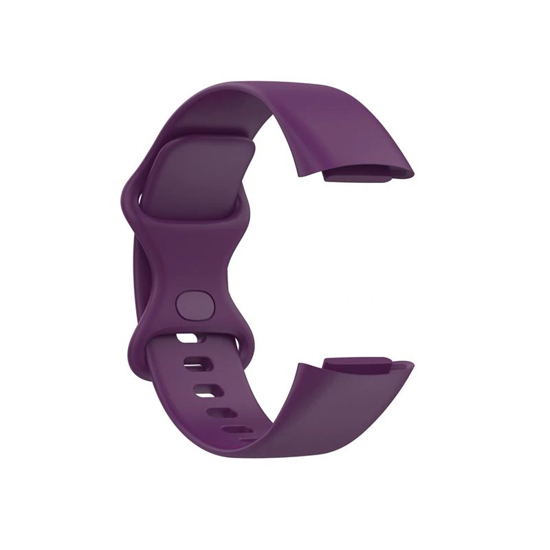 Silicone Strap for Fitbit Charge5(103 108mm)(Deep Purple)