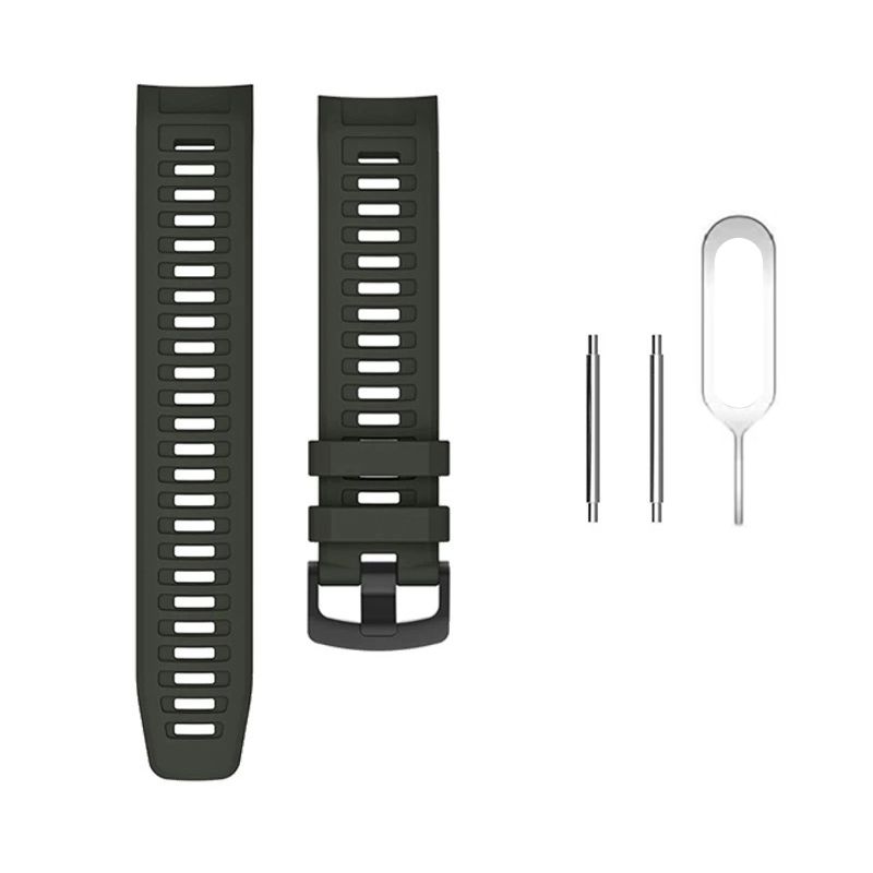 Silicone Strap for Garmin Instinct 2(Black)