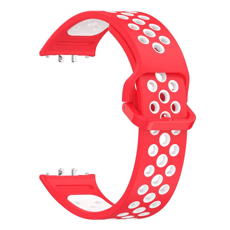 Silicone Strap for Samsung Fit 3(Red White)
