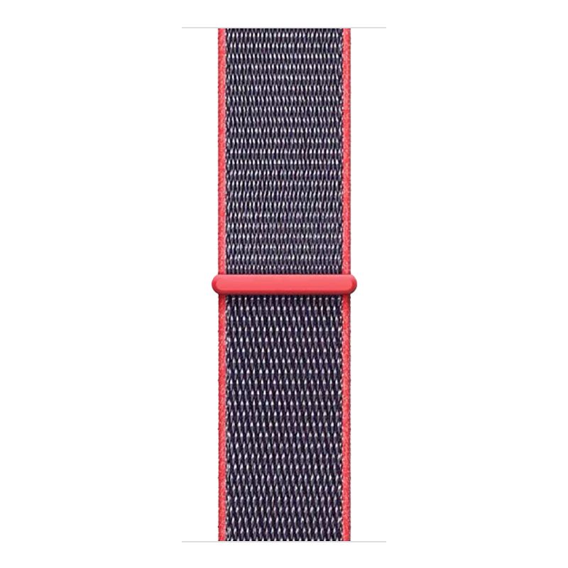 Woven nylon strap for iwatch42/44/45/49mm(Electric Pink)