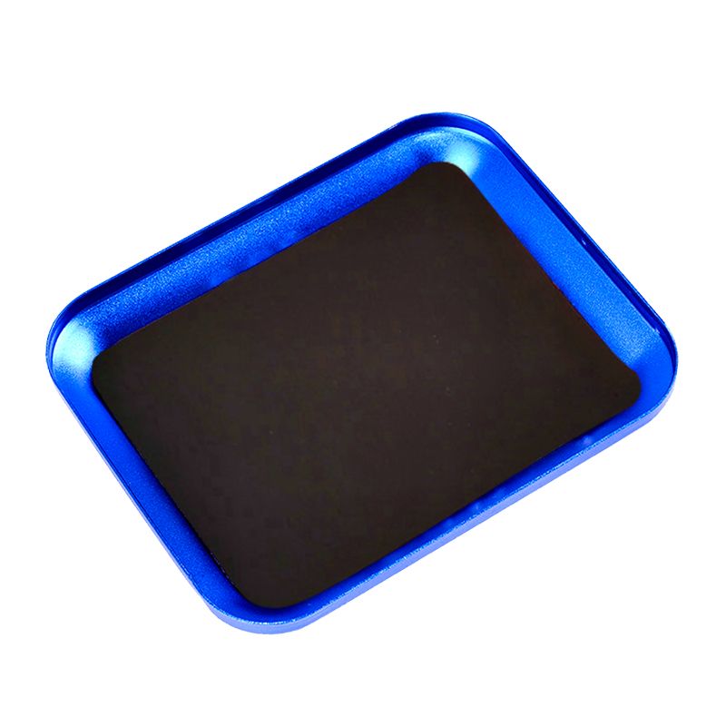 Metal Magnetic Screw Tray Plate(Blue)