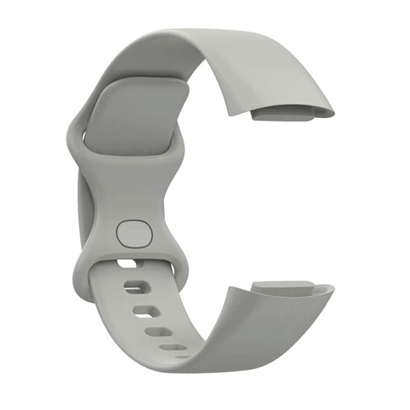 Silicone Strap for Fitbit Charge5 (103 145mm )(Rock Gray)