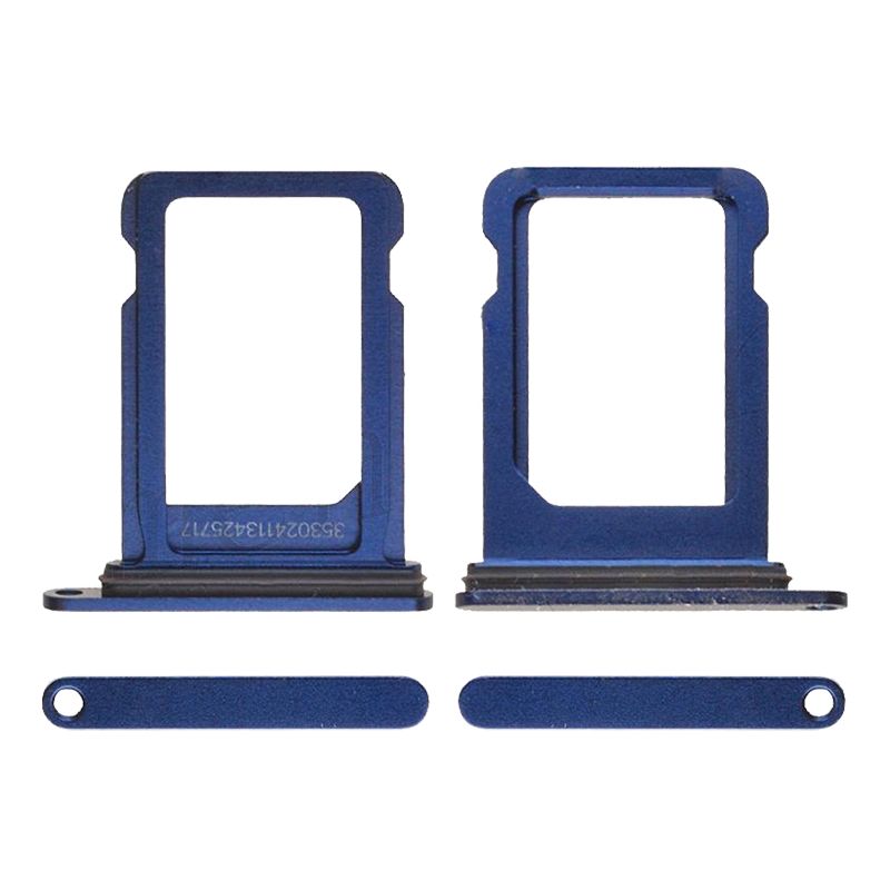 Sim Card Tray with Waterproof Gasket Ring for iPhone 12 Mini(Blue)