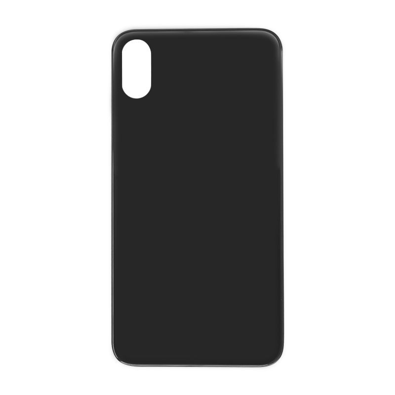 Back Glass Cover for iPhone XS (for iPhone/Large Camera Hole) - Black