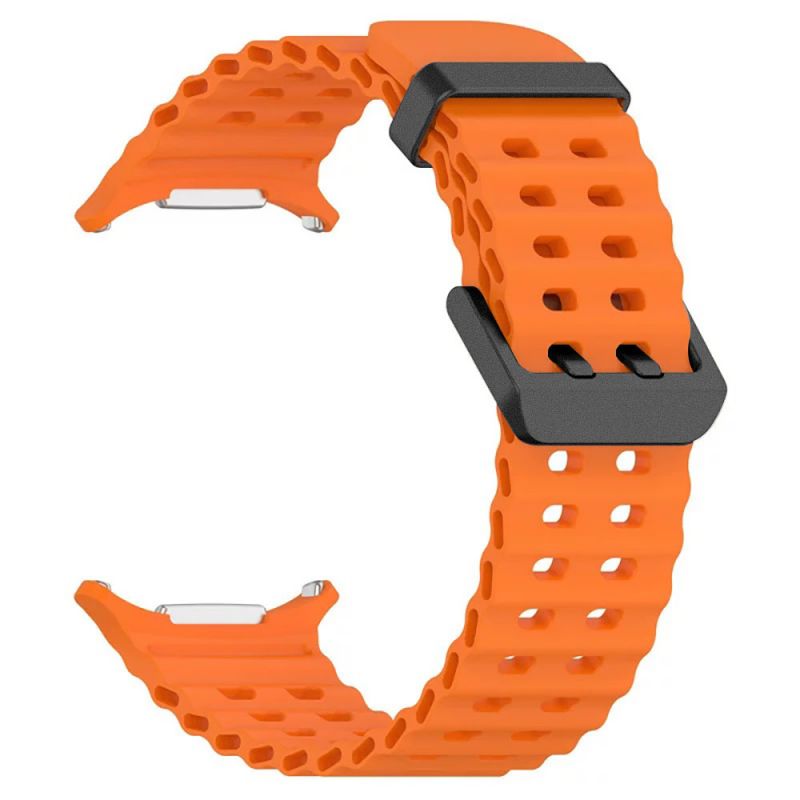 Silicone Marine Strap for Samsung Galaxy Watch Ultra(47MM)(Orange)