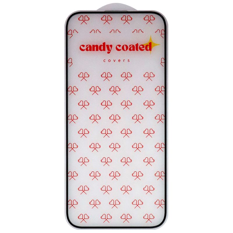Full Cover Tempered Glass for iPhone 15 Pro Max(Corning Glass)(candy coated)