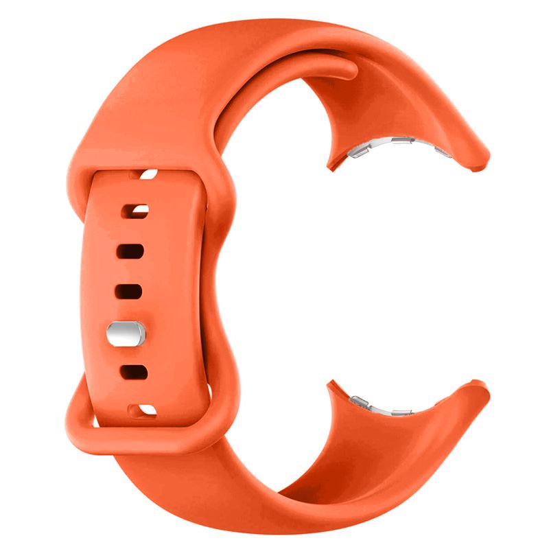 Silicone Strap for Google Pixel Watch/Watch2(Vitality Orange)