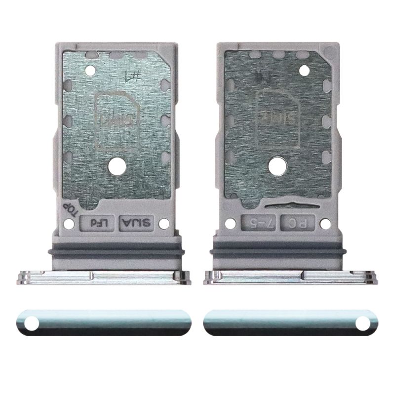 Dual Sim Card Tray for Samsung Galaxy S21 (Silver)