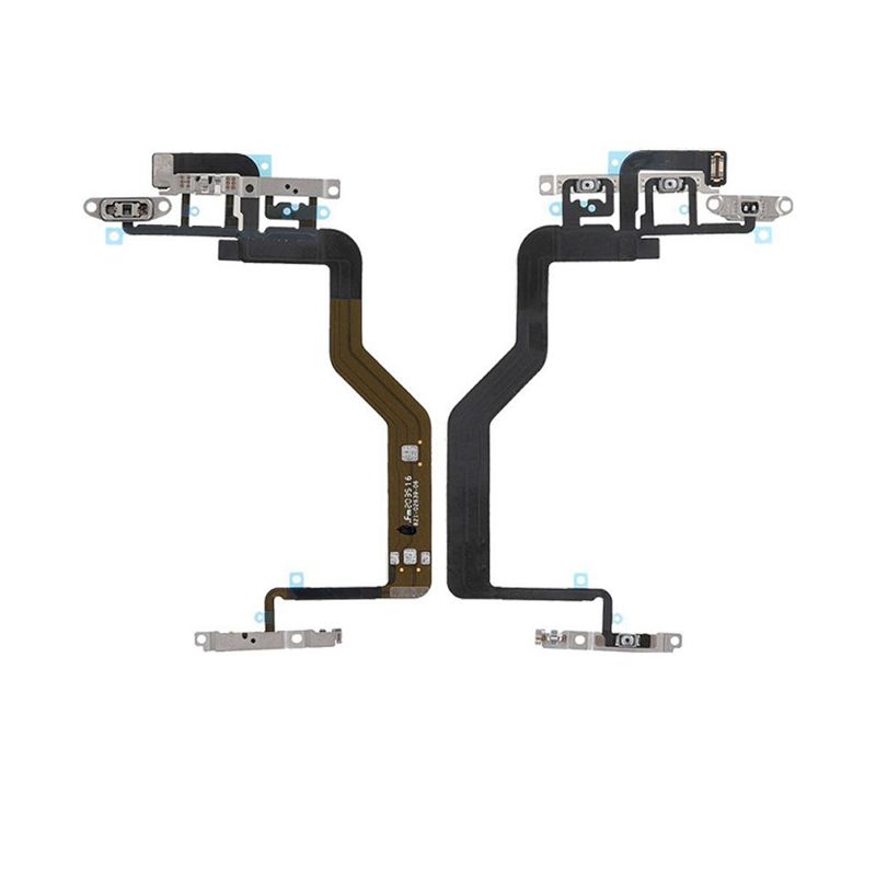 Power and Volume Flex Cable with Metal Plate for iPhone 12/12 Pro