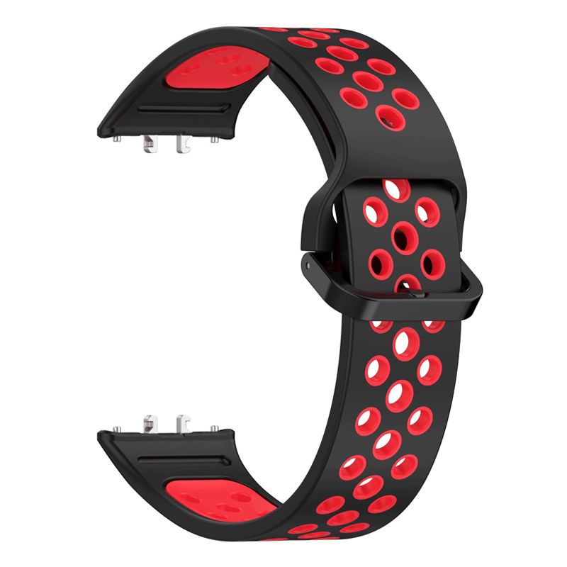 Silicone Strap for Samsung Fit 3(Black Red)