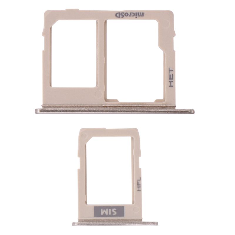 Sim Card Tray and MicroSD Card Tray for Samsung Galaxy J8 (J810/2018)(Gold)