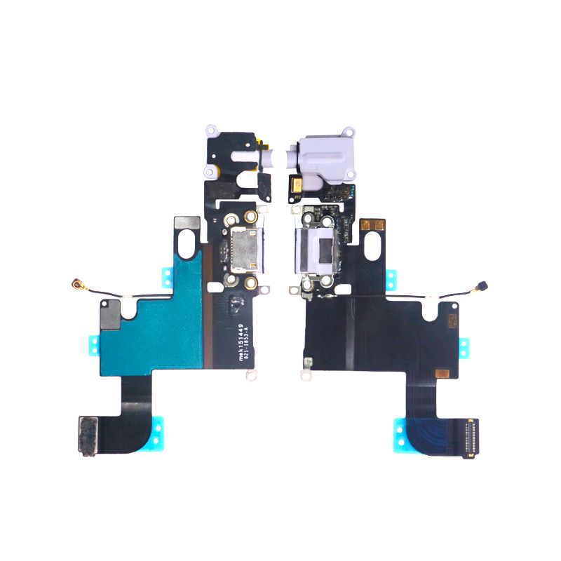 Charging Port Flex Cable(With Mic,Headphone Jack,Antenna) for iPhone 6(White)