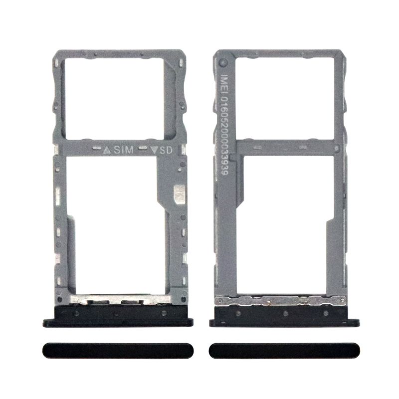 Single Sim Card Tray for TCL 30T T603DL(Black)