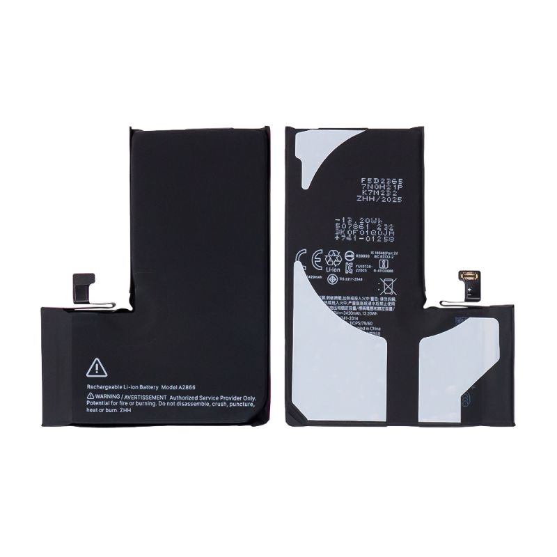 Extended Capacity Battery for Apple iPhone 14 Pro(3.84V 3420mAh)