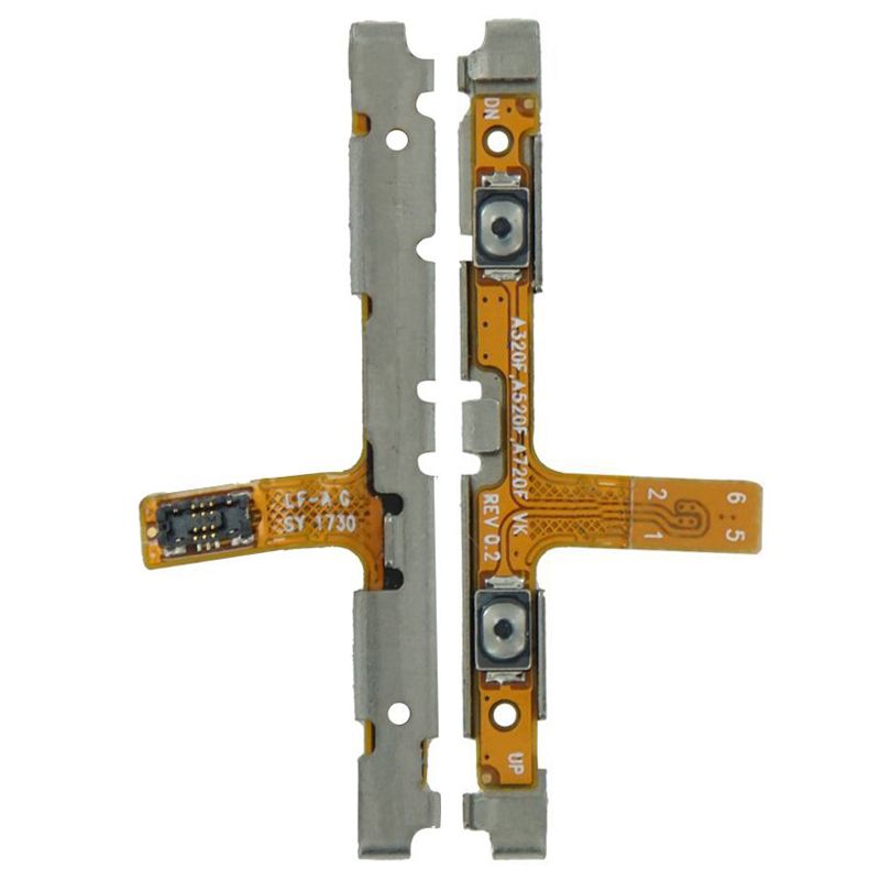 Volume Button Flex Cable with metal bracket for Samsung Galaxy A5 (A520 /2017) / A7 (A720 / 2017)/A3 (A320/2017)