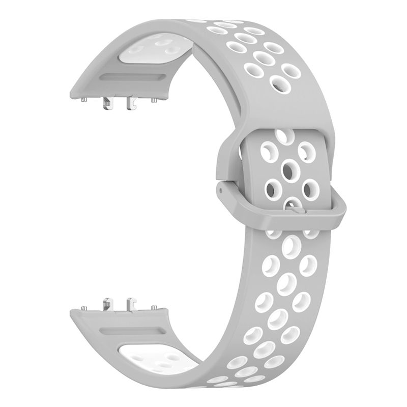 Silicone Strap for Samsung Fit 3(Grey White)