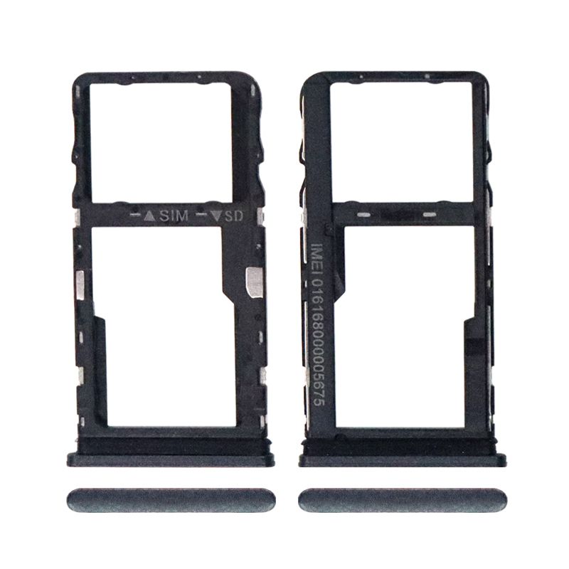 Single Sim Card Tray for TCL 30 XE 5G T767(Black)