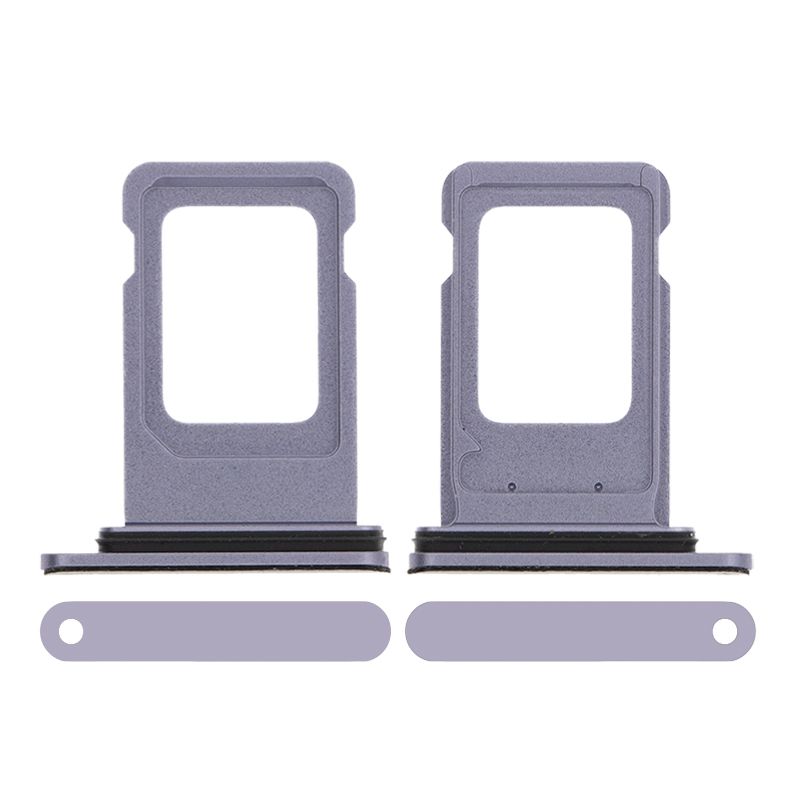 Sim Card Tray with Waterproof Gasket Ring for iPhone 11(Purple)