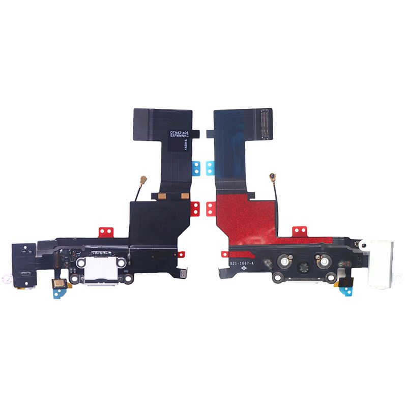 Charging Port Flex Cable for iPhone 5S(White)