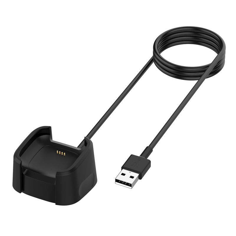 USB Charging Dock Charger Cable Compatible with Fitbit Versa 2[3.3ft/1m]