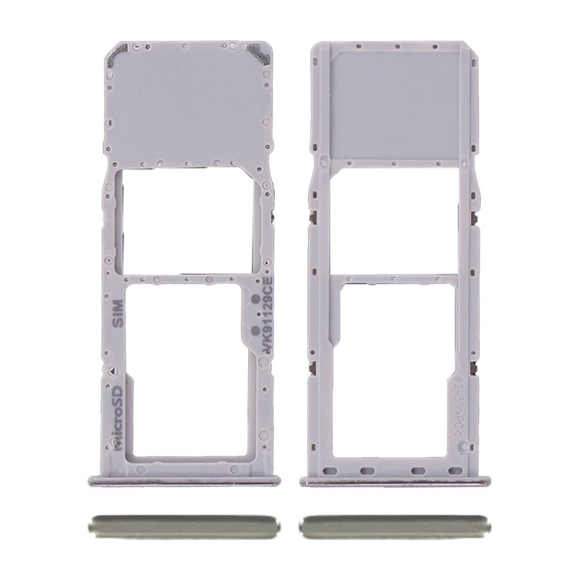 Sim Card Tray and MicroSD Card Tray for Samsung Galaxy A51 5G/A516U(Silver)