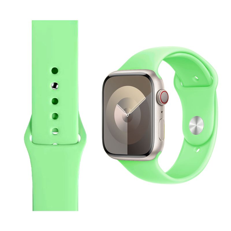 Silicone Strap for Apple iWatch Series (38/40/41MM)(Official Mint)