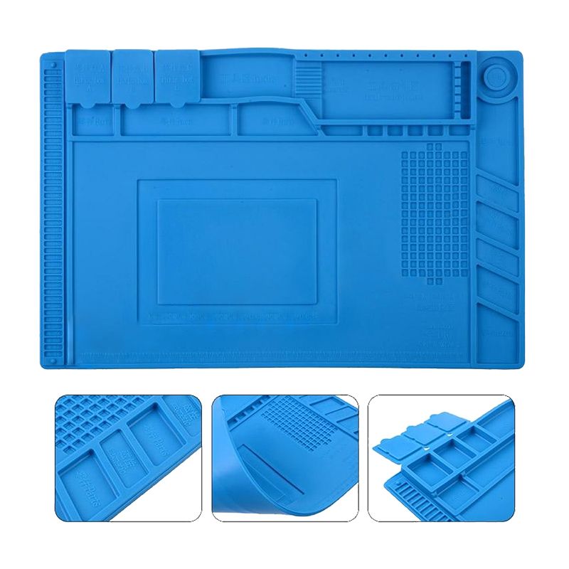 Blue Rubber Work Mat(S-160)(450mmX300mm)