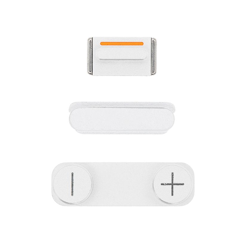 Hard Buttons(Power/Volume/Vibrator) for iPhone 5S(Silver)