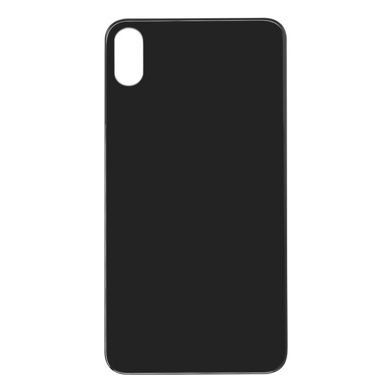 Back Glass Cover for iPhone XS Max (for iPhone/Large Camera Hole) - Black