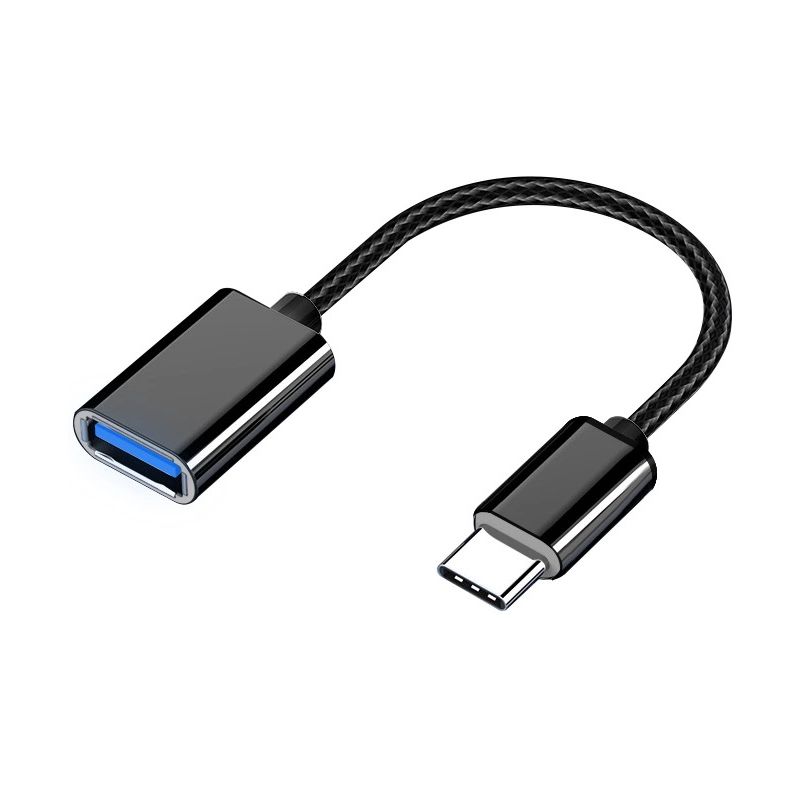 USB C Male to USB Female Adapter(Black)