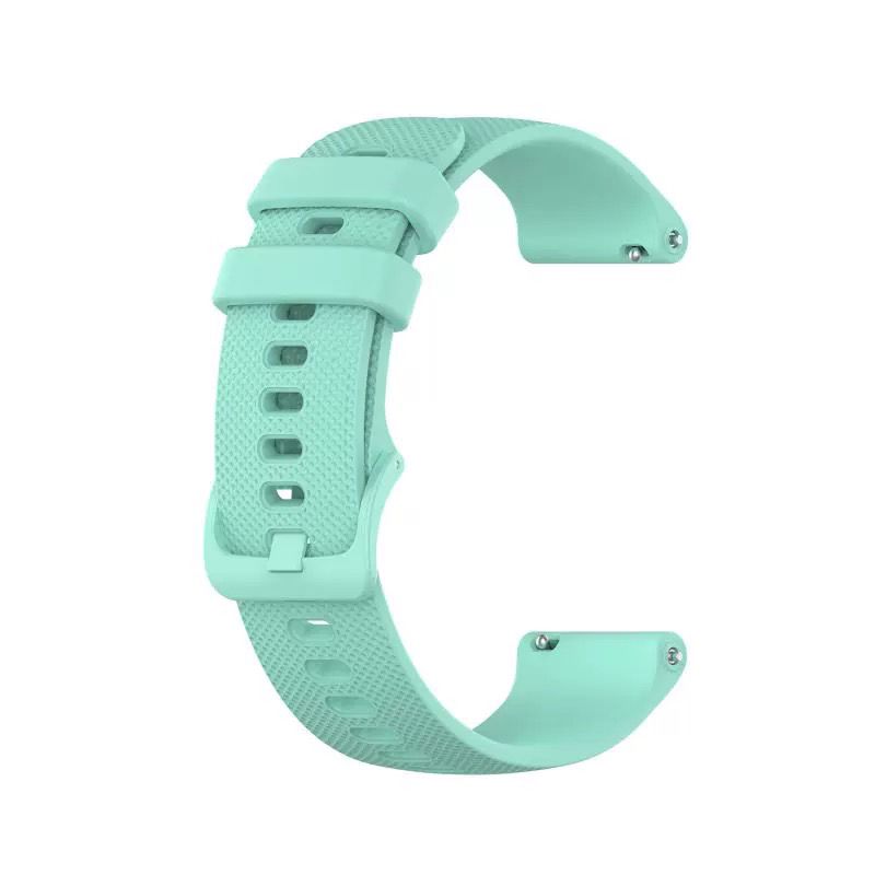 Silicone Strap for Garmin venu/Garmin venu sq/Garmin vivoactive 3 (20MM) (Duck Green)