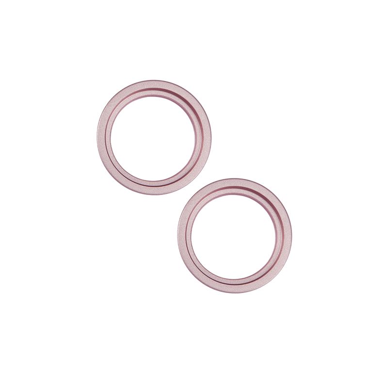 Back Camera Bezel Ring Only  for iPhone 15 / 15 Plus (Pink) (2 Piece Set)