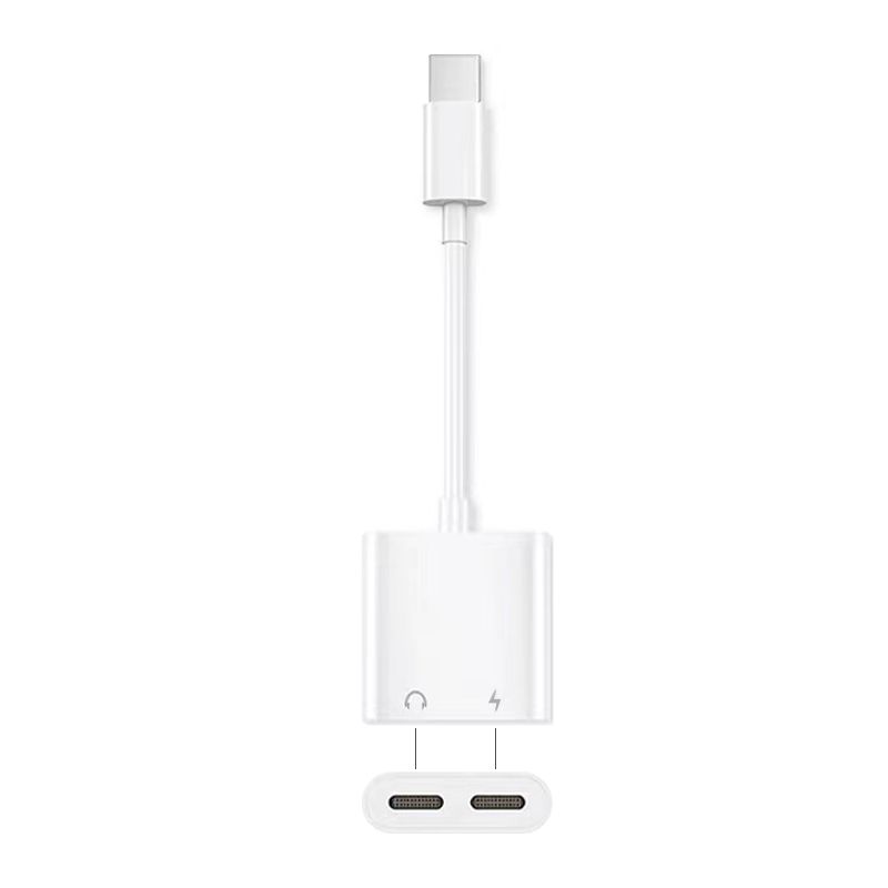 USB C Male to 2 USB C Female Adapter(2 in 1)