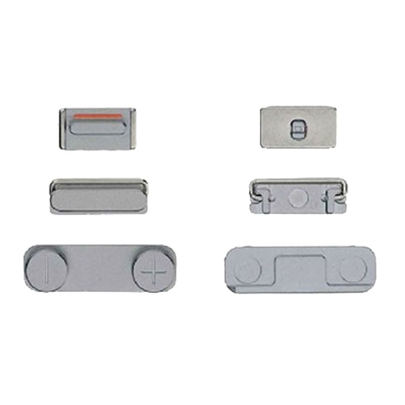 Hard Buttons(Power/Volume/Vibrator) for iPhone 5S(Gray)