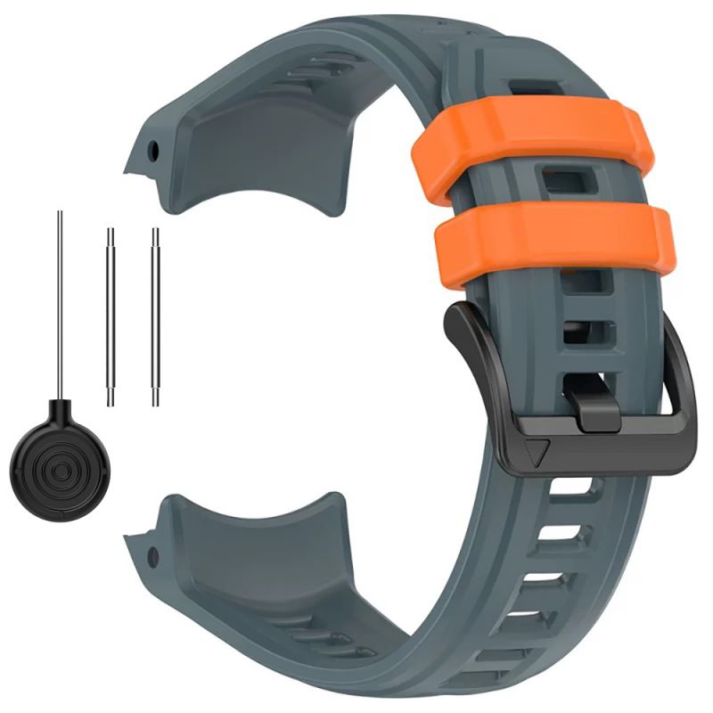 Silicone Strap for Garmin Instinct 3(45mm)(Twilight Blue Orange)