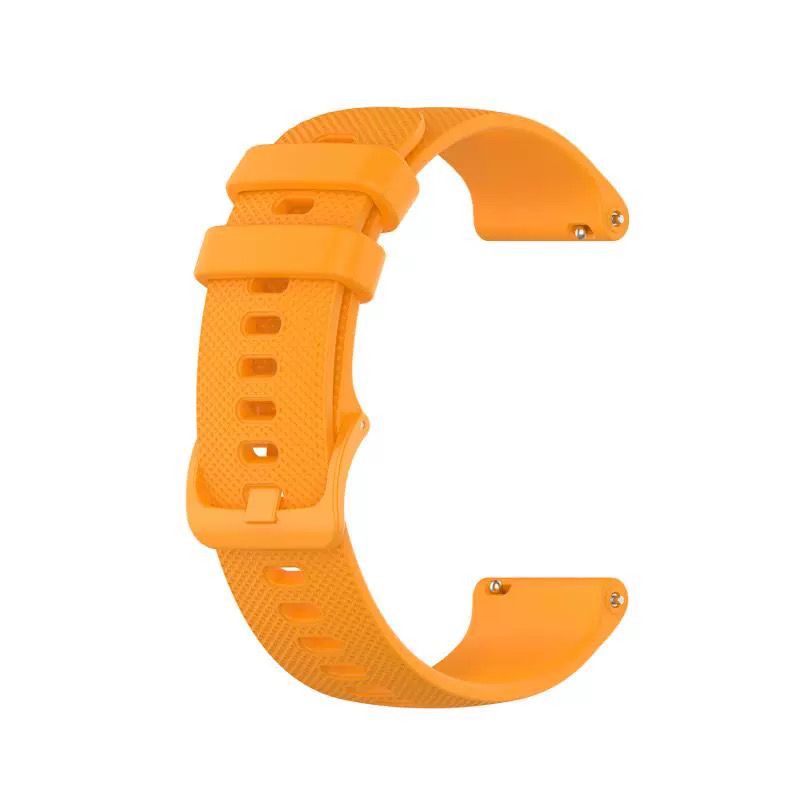 Silicone Strap for Garmin venu/Garmin venu sq/Garmin vivoactive 3 (20MM) (Amber )