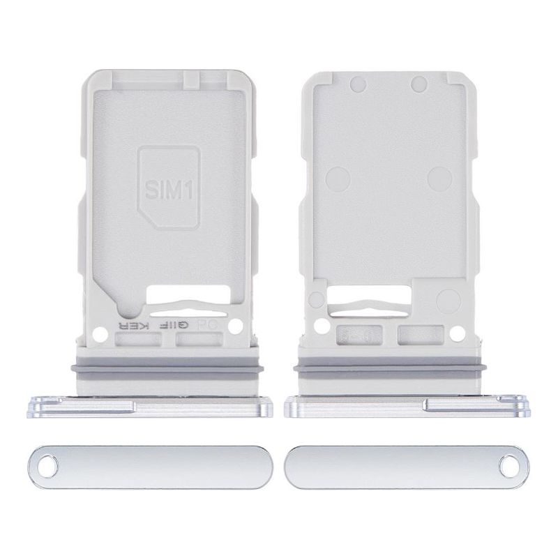 Single Sim Card Tray for Samsung Galaxy S21 Plus (Silver)