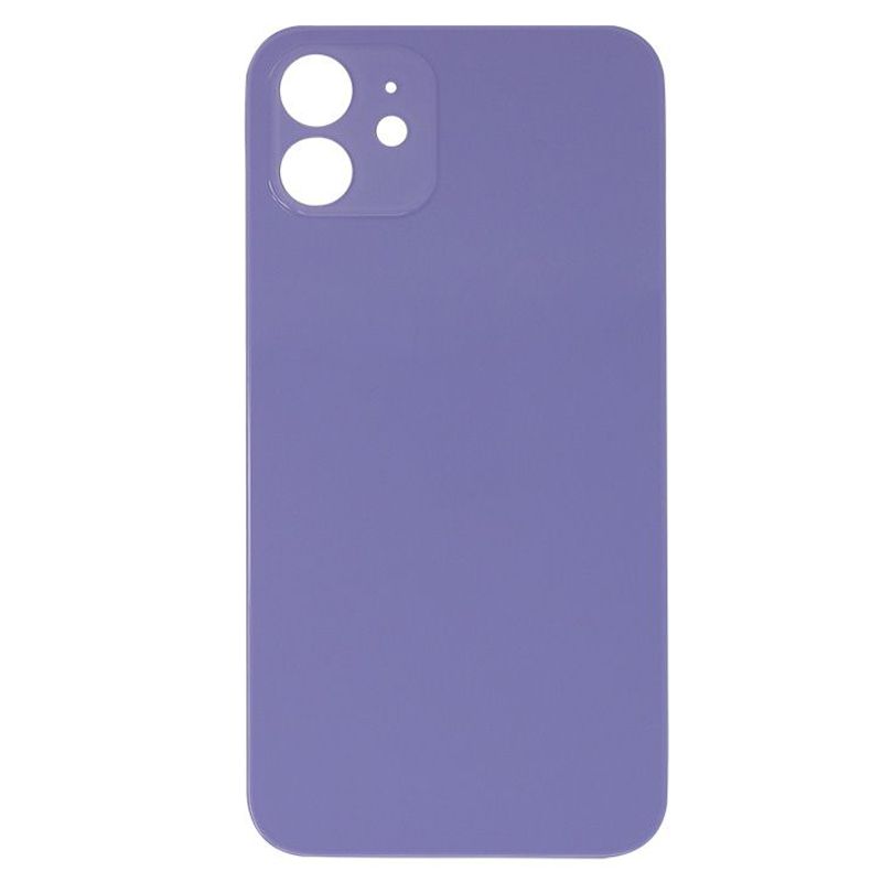 Back Glass Cover for iPhone 12 (for iPhone/Large Camera Hole) - Purple